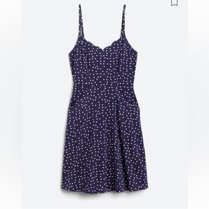 **NWT** Navy and white polka dot summer dress.
